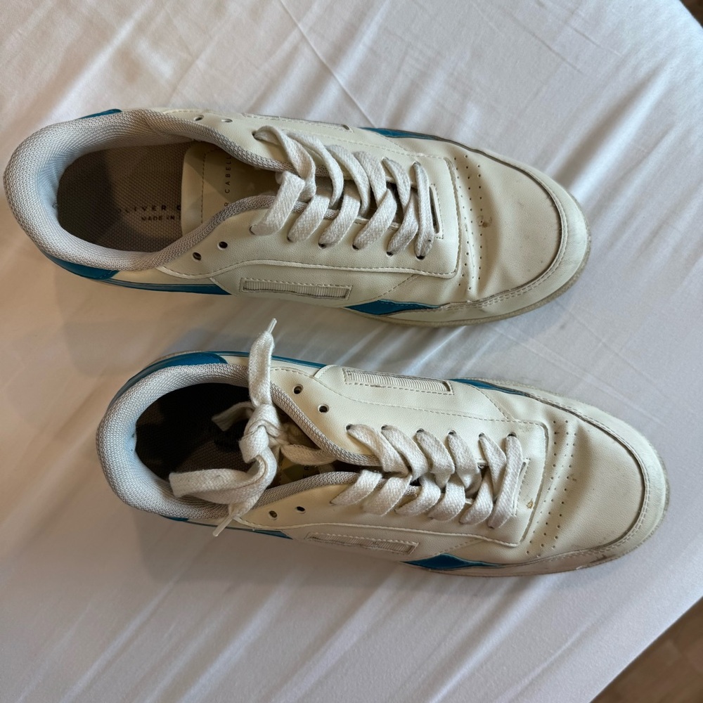 Oliver Cabell White and Blue Sneakers - Picture 5 of 8